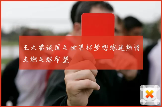 王大雷谈国足世界杯梦想球迷热情点燃足球希望